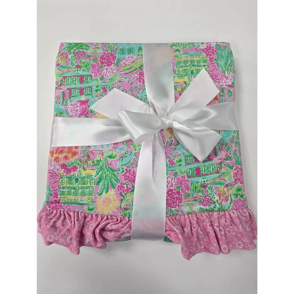 NEW CHARLIES PROJECT savannah spring bamboo blanket in multi